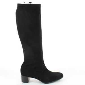 Munro Women's Stretch Suede Knee High Boots Size 8.5 M Black